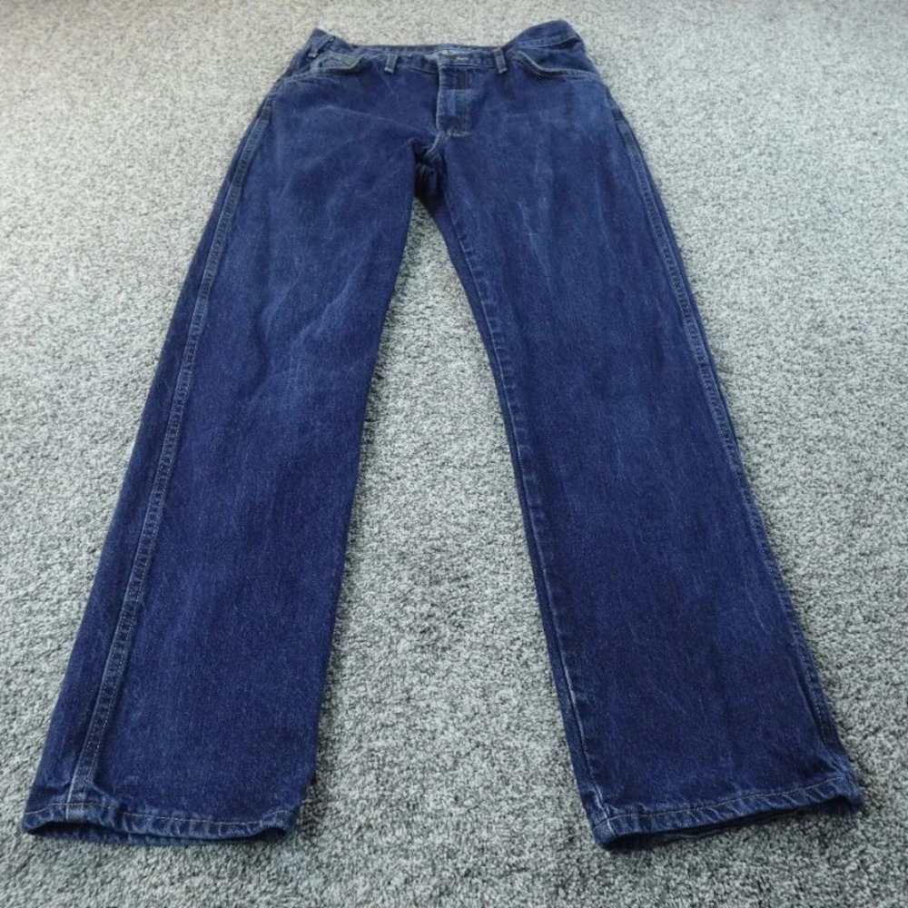 Dickies Jeans Mens 36X34 Dark Blue‎ Denim Pants Straight 5 Pocket Outdoor Work
